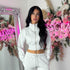 Kairo Straight Leg Zip Jacket Loungewear Set in Bleach Grey