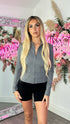 Lena Grey Activewear Zip Front Jacket