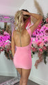 Estella Pink Backless Dress