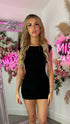 Estella Black Backless Dress