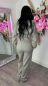 Corset Hoodie & Straight Leg Joggers in Dove Grey