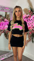 Riya "Juicy" Cut T Shirt Two Piece Set