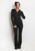 Black Push Up Flare Trousers