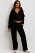 Corset Hoodie & Straight Leg Joggers in Black