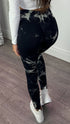 Kye Black Tie Dye Ankle Length Leggings