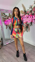Indy Multicolour Long Sleeve Knot Detail Two Piece